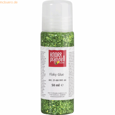 4011643962620 - 6 x Glitzerfarbe Flaky Glue 50ml grün