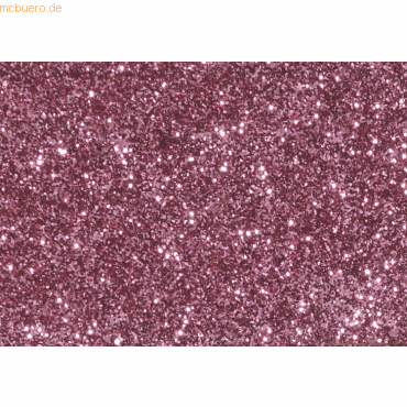 4011643677142 - 6 x Glitter fein 75x28 cm rose 7g