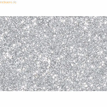 4011643676992 - 6 x Glitter fein 75x28 cm hellsilber 7g 4011643676992 - 6 x Glitter fein 75x28 cm hellsilber 7g