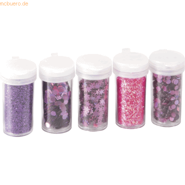4011643960695 - 5 x Glitter-Mix 5x4g lila 4011643960695 - 5 x Glitter-Mix 5x4g lila
