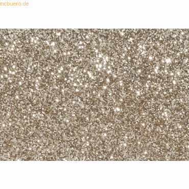 4011643677111 - 6 x Glitter fein 75x28 cm champagner 14g