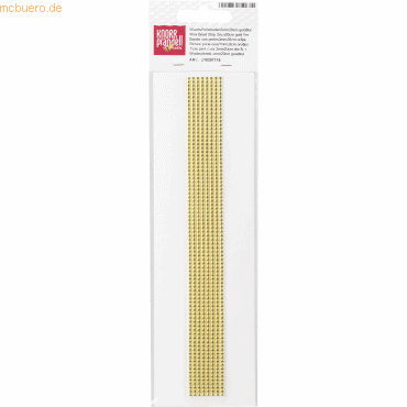 6 x Knorr prandell Wachs-Perlstreifen 3x200mm VE=8 Stück gold