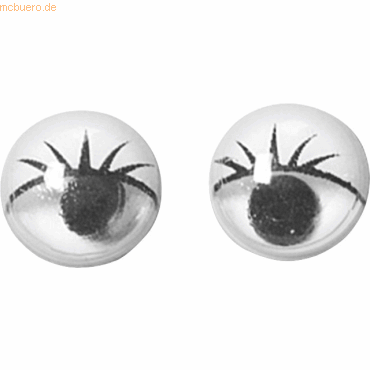 4011643194786 - 10 x Wackelaugen 7 mm schwarz weiß VE=20 Stück 4011643194786 - 10 x Wackelaugen 7 mm schwarz weiß VE=20 Stück