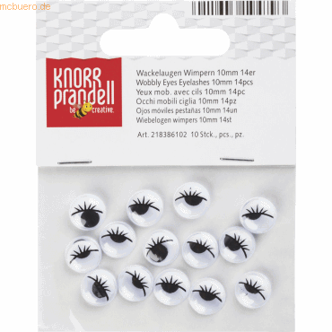 4011643194793 - 10 x Wackelaugen 10 mm schwarz weiß VE=14 Stück 4011643194793 - 10 x Wackelaugen 10 mm schwarz weiß VE=14 Stück