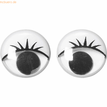 4011643194809 - 10 x Wackelaugen 15 mm schwarz weiß VE=8 Stück 4011643194809 - 10 x Wackelaugen 15 mm schwarz weiß VE=8 Stück