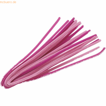 4011643652095 - 6 x Biegeplüsch 50 cmx6mm Durchmesser pink VE=10 Stück