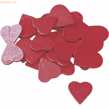 8712799350120 - 6 x Streuherz Holz 19-27cm VE=40 Stück rot 8712799350120 - 6 x Streuherz Holz 19-27cm VE=40 Stück rot