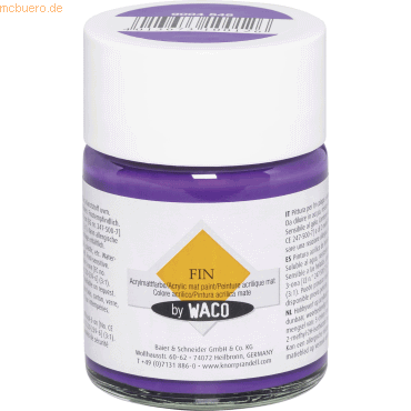 4013673100126 - 6 x Acrylmalfarbe 50ml violett 4013673100126 - 6 x Acrylmalfarbe 50ml violett