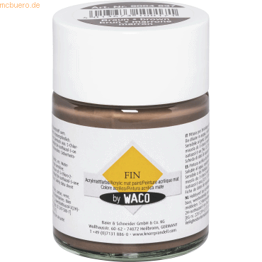 4013673100171 - 6 x Acrylmalfarbe 50ml dunkelbraun 4013673100171 - 6 x Acrylmalfarbe 50ml dunkelbraun