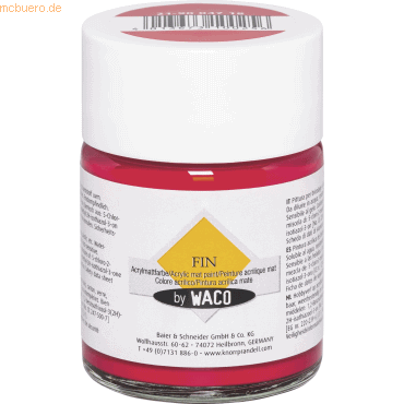4013673100256 - 6 x Acrylmalfarbe 50ml karminrot 4013673100256 - 6 x Acrylmalfarbe 50ml karminrot