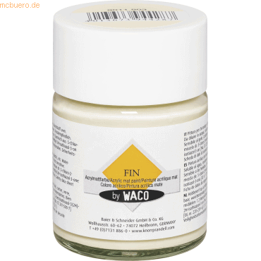 4013673944287 - 6 x Acrylmalfarbe 50ml elfenbein
