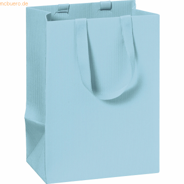 7630021188239 - 10 x Geschenktasche 10x8x14cm One Colour blau hell