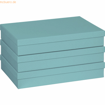 7630021188246 - 3 x Geschenkbox 235x33x6cm A4 One Colour türkis