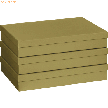 7630021180998 - 3 x Geschenkbox 235x33x6cm A4 One Colour gold