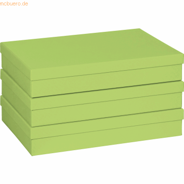 7630021180943 - 3 x Geschenkbox 235x33x6cm A4 One Colour grün