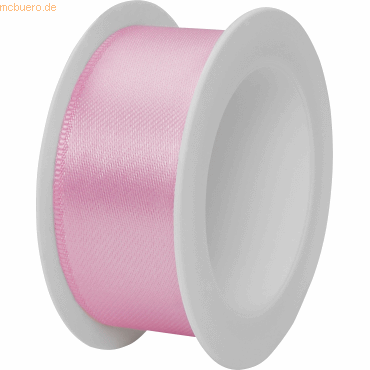 7610431008174 - 12 x Geschenkband Satin Spule 25mmx3m rosa hell