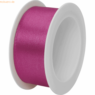 7610431008204 - 12 x Geschenkband Satin Spule 25mmx3m pink