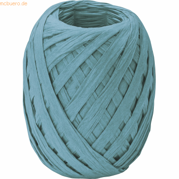 7630021192809 - 10 x Geschenkband Raffia Knäul 7mmx30m türkis