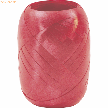 7630050815625 - 12 x Geschenkband Poly Eiknäul 5mmx20m rot