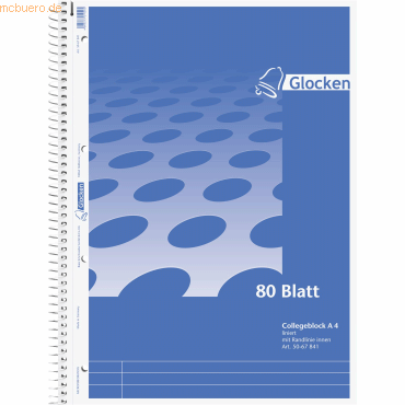 4003273210202 - 30 x Spiralblock A4 60g qm 80 Blatt 4-fach gelocht 32-linig