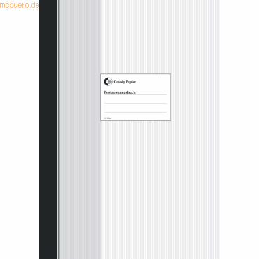 4014149190870 - Postausgangsbuch 861094703 harter Einband schwarz A4 4014149190870 Coswig 96 Blatt
