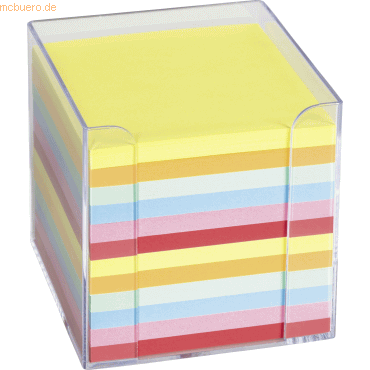 4014149195691 - Zettelbox 95x95x95cm transparent mit farbigen Papier