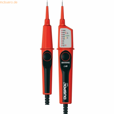 Benning Spannungsprüfer Duspol expert 50262 12-1000 Volt rot/schwarz