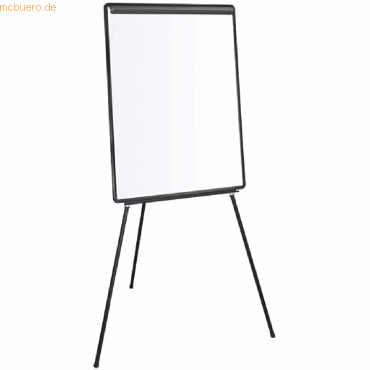 5603750506478 - Dreibein-Flipchart EA2306475 B1 Blanko Magnetisch Stiftablage Weiß Grau