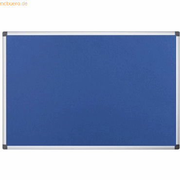 Bi-Office Filztafel Maya Aluminiumrahmen 120x90cm blau