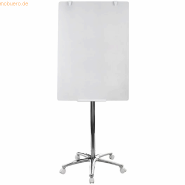 Bi-Office Flipchart Glas 70x100cm mobil chrom