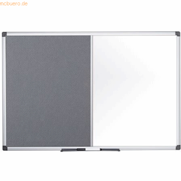 5603750296553 - Kombitafel Maya Filz Whiteboard magnetisch 180x90cm grau