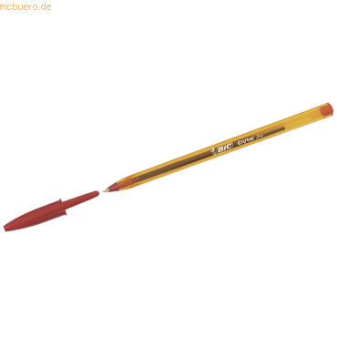 3086123132979 - Kugelschreiber Cristal orange rot Mine 035mm Schreibfarbe rot 3086123132979 BIC