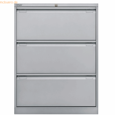 5020073760330 - Hängeregistraturschrank 80 x 622 x 1016 cm 3 Schubfächer silber 5020073760330 DF3355