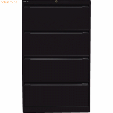 5020073813241 - Hängeregistraturschrank 80 x 622 x 1321 cm 4 Schubfächer schwarz 5020073813241 DF4633