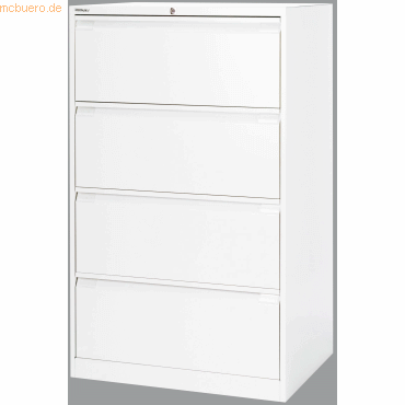 5020073705775 - Hängeregistraturschrank DF4696 4Schubfächer verkehrsweiß 5020073705775 Bisley