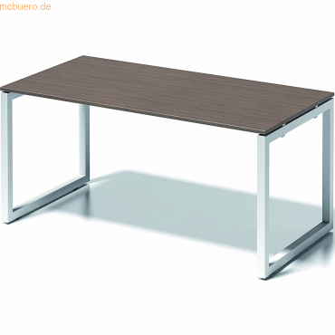 5020073993608 - BISLEY Schreibtisch CITO O-Gestell HxBxT 740 x 1600 x 800 mm Gestell weiß Platte Nussbaum