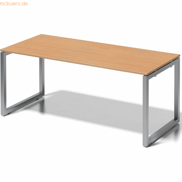 5020073993783 - Cito Schreibtisch Rechteckig Buche O-Fuß-Gestell 1800 (B) x 800 (T) x 740 (H) mm MFC (Melaminbeschichtete Spanplatte) Stahl 5020073993783 - Cito Schreibtisch Rechteckig Buche O-Fuß-Gestell 1800 (B) x 800 (T) x 740 (H) mm MFC (Melaminbeschichtete Spanplatte) Stahl