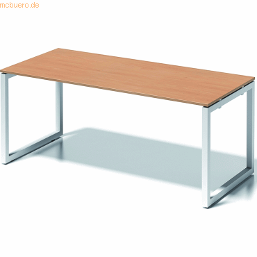 5020073993820 - Cito Schreibtisch Rechteckig Buche O-Fuß-Gestell 1800 (B) x 800 (T) x 740 (H) mm MFC (Melaminbeschichtete Spanplatte) Stahl 5020073993820 - Cito Schreibtisch Rechteckig Buche O-Fuß-Gestell 1800 (B) x 800 (T) x 740 (H) mm MFC (Melaminbeschichtete Spanplatte) Stahl