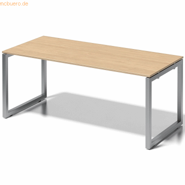 5020073993790 - Cito Schreibtisch 740 mm höhenfixes O-Gestell H 19 x B 1800 x T 800 mm Dekor ahorn Gestell silber 5020073993790 - Cito Schreibtisch 740 mm höhenfixes O-Gestell H 19 x B 1800 x T 800 mm Dekor ahorn Gestell silber
