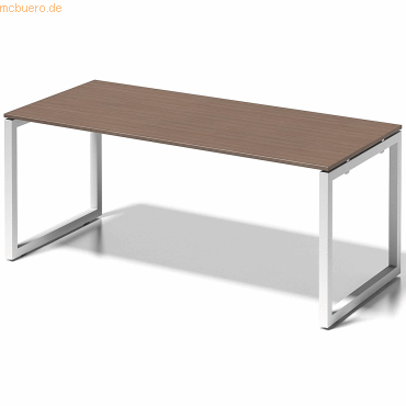 5020073993844 - BISLEY Schreibtisch CITO O-Gestell HxBxT 740 x 1800 x 800 mm Gestell weiß Platte Nussbaum