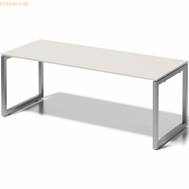 5020073994322 - Cito Schreibtisch Rechteckig Hellgrau O-Fuß-Gestell 2000 (B) x 800 (T) x 740 (H) mm MFC (Melaminbeschichtete Spanplatte) Stahl 5020073994322 - Cito Schreibtisch Rechteckig Hellgrau O-Fuß-Gestell 2000 (B) x 800 (T) x 740 (H) mm MFC (Melaminbeschichtete Spanplatte) Stahl