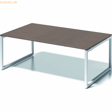 5020073998849 - BISLEY Schreibtisch CITO O-Gestell HxBxT 740 x 2000 x 1200 mm Gestell weiß Platte Nussbaum