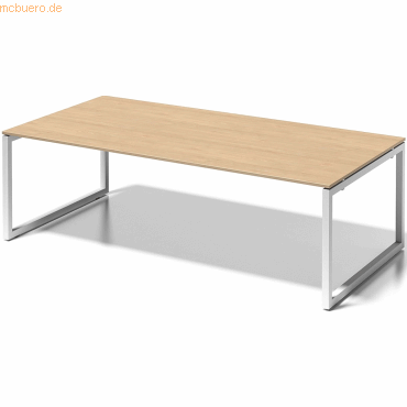 5020073994070 - Cito Chefarbeitsplatz Konferenztisch 740 mm höhenfixes O-Gestell H 19 x B 2400 x T 1200 mm Dekor ahorn Gestell verkehrsweiß 5020073994070 - Cito Chefarbeitsplatz Konferenztisch 740 mm höhenfixes O-Gestell H 19 x B 2400 x T 1200 mm Dekor ahorn Gestell verkehrsweiß
