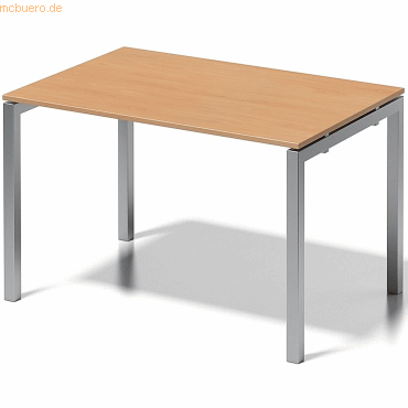 5020073993141 - BISLEY Schreibtisch CITO U-Gestell HxBxT 740 x 1200 x 800 mm Gestell silber Platte Buche