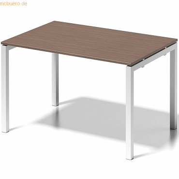 5020073993202 - BISLEY Schreibtisch CITO U-Gestell HxBxT 740 x 1200 x 800 mm Gestell weiß Platte Nussbaum