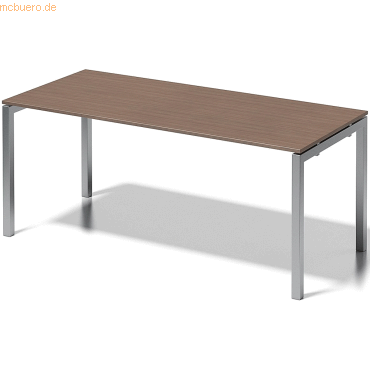 5020073993646 - BISLEY Schreibtisch CITO U-Gestell HxBxT 740 x 1800 x 800 mm Gestell silber Platte Nussbaum