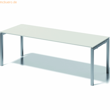 5020073998375 - BISLEY Schreibtisch CITO U-Gestell HxBxT 740 x 2200 x 800 mm Gestell silber Platte grauweiß