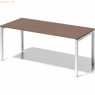 5020073993769 - BISLEY Schreibtisch CITO U-Gestell HxBxT 650 - 850 x 1800 x 800 mm Gestell weiß Platte Nussbaum