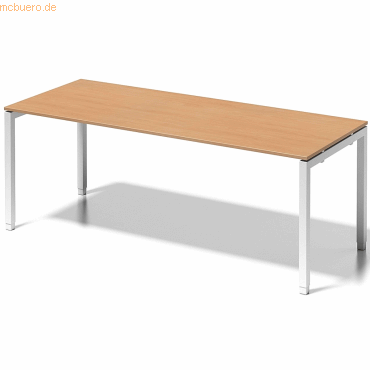 5020073993981 - Cito Höhenverstellbar Schreibtisch Buche 4 Metallfüße 2000 (B) x 800 (T) x 740 (H) mm MFC (Melaminbeschichtete Spanplatte) Stahl 5020073993981 - Cito Höhenverstellbar Schreibtisch Buche 4 Metallfüße 2000 (B) x 800 (T) x 740 (H) mm MFC (Melaminbeschichtete Spanplatte) Stahl