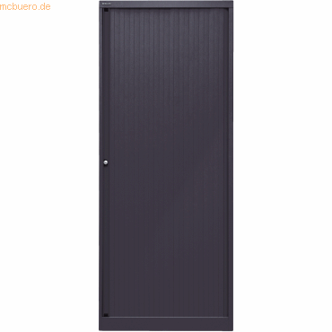 Bisley Rollladenschrank Euro Stahl 4 Fachböden Höhe 1979mm schwarz/sch